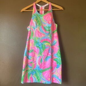 Lilly Pulitzer Neon Floral & Safari T-back Shift Dress